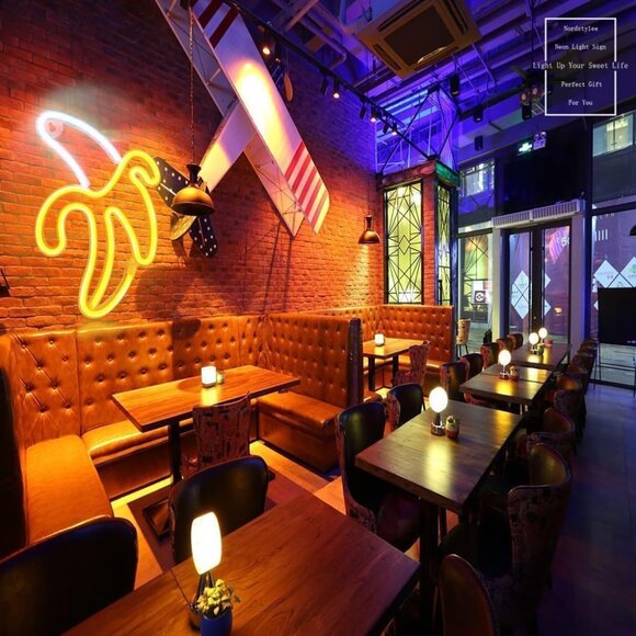 Banana Neon Sign LED Wall Light USB Battery Night Lamp for Room Party Decor - Picture 5 of 9